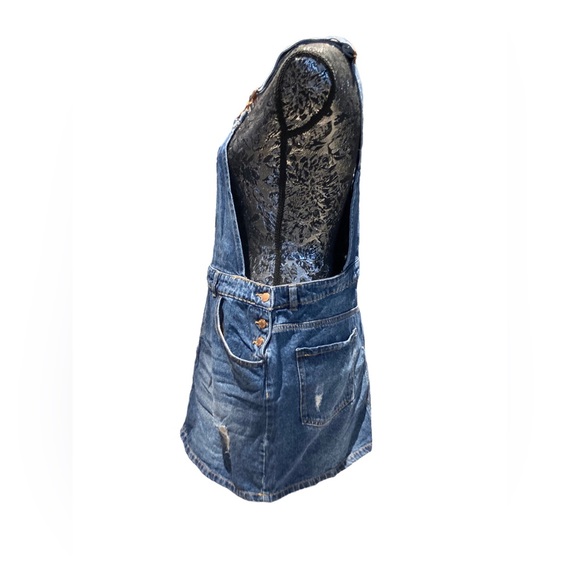 Dickies Women’s Distressed Skirt Overalls, XL - Picture 4 of 11